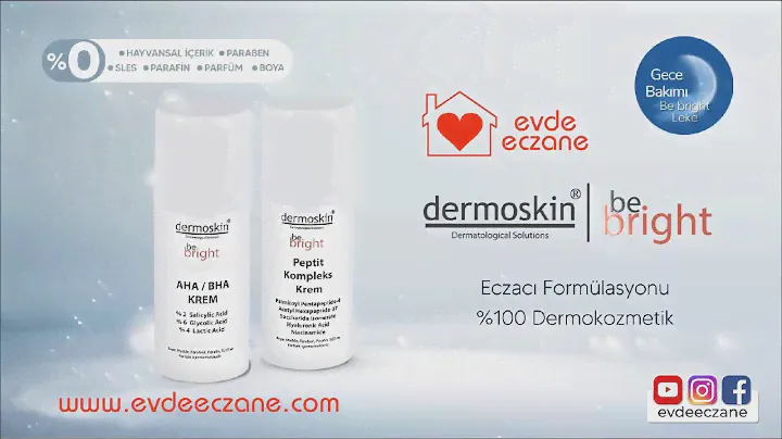 Dermoskin Be Bright AHA/BHA Krem & Peptit Kompleks Krem