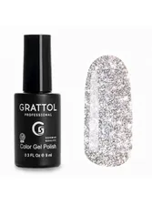 Grattol Bright Silver Гель-лак светоотражающий