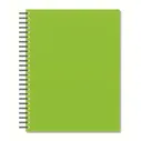 Бизнес-тетрадь А5,96л,кл,спир,пластик,тон.бл. Attache Bright colours Лайм
