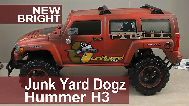 Распаковка New Bright "Junk Yard Dogz Hummer H3"