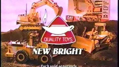 New Bright Radio Controlled Dirt Mover Toys 90s Commercial (1992)