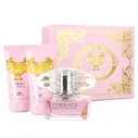 Versace Подарочный набор Bright Crystal женский (Туалетная вода 50 мл edt + Гель для душа 50 мл + Лосьон для тела 50 мл)