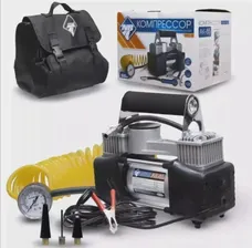 🛍 Компрессор автомобильный Nova Bright АК-85 двухпоршневой, до 85 лмин.,140 PSI, 12В, металлический корпус, 44278