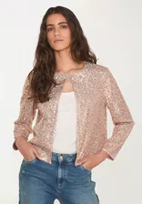 Куртка BRIGHT B PAILLETTE, грязно-розовый