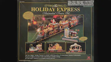 New Bright Holiday Express Train set with Star-rail lightings