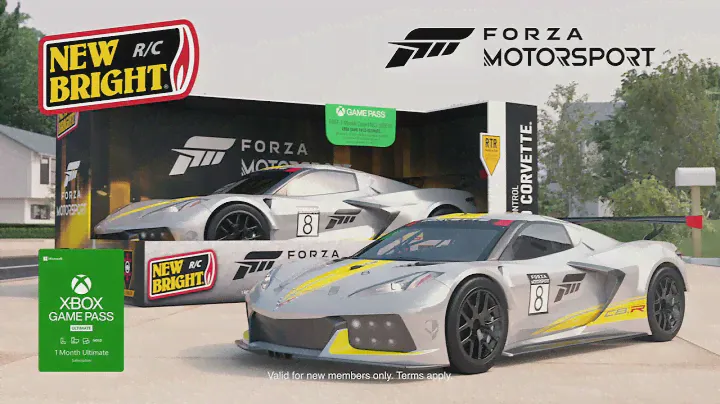 New Bright - R/C 1:14 Scale Forza Motorsport Corvette C8.R 4x4 (15 Seconds)