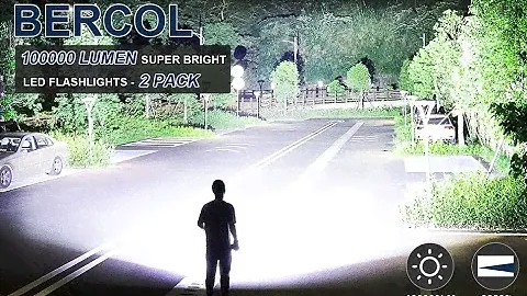 BERCOL Rechargeable LED Flashlights High Lumens