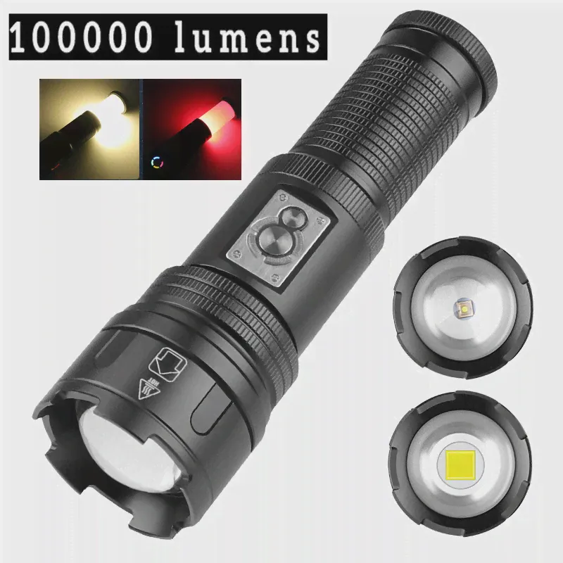 Super Bright XHP360 Плеточный фонарик.-0