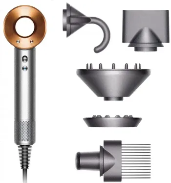 Фен Dyson Supersonic HD07 Bright Nickel/Bright Copper 1600Вт никель/медный-0