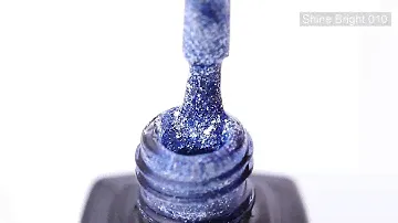 Гель-лак Kira Nails Shine Bright №010 (голубой с блестками), 6 мл