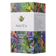 Чай Niktea Assorti Bright (Ассорти Брайт), ассорти, 25 пакетиков