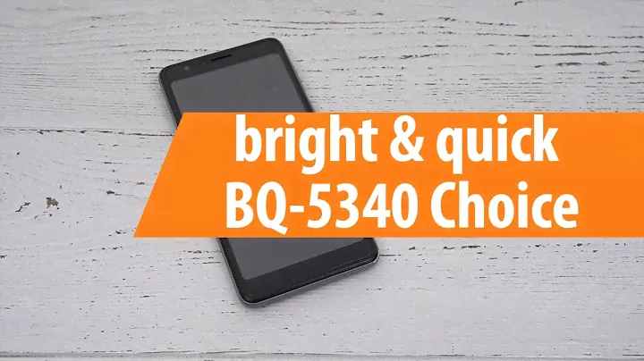 Распаковка смартфона bright & quick BQ-5340 Choice / Unboxing bright & quick BQ-5340 Choice