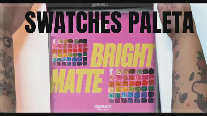 PALETA BEAUTY BAY BRIGHT MATTE 42 COLOUR | SWATCHES | LOW COST