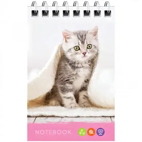 Блокнот 40л, А7 ArtSpace "Питомцы. Bright friends", клетка, спираль, 10шт. (Б7к40гр_24242)