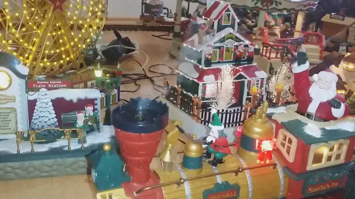 New Bright Holiday Express 384 Engine with real Smoke