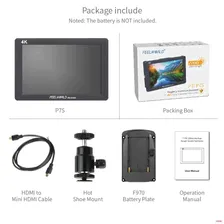 FEELWORLD P7S 7 Inch 2200nit Ultra Bright 3G-SDI on Camera Field DSLR Monitor Aluminum Design Focus Assist 4K HDMI DC Output - купить по