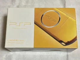 SONY PSP playstation portable bright yellow PSP-3000BY Handheld System Japan