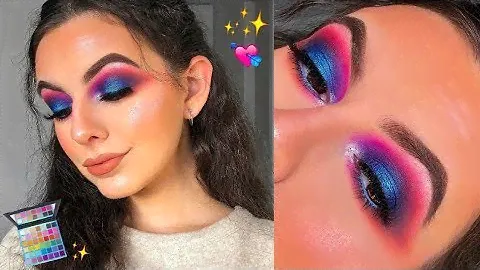 BEAUTY BAY EYN BRIGHT MATTE 42 COLOUR PALETTE TUTORIAL! | Colourful Eyeshadow Tutorial!